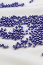 4 mm Koyu Füme Plastik İnci Boncuk Aksesuar Takı Malzemesi (25 Gr)