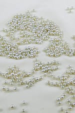 4 mm Koyu Gri Tonu Plastik İnci Boncuk Aksesuar Takı Malzemesi (25 Gr)