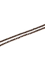 4 mm Koyu Kahve Basık Kristal Cam Boncuk 1 Dizi - (110 Adet)