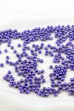 4 mm Koyu Lacivert Tonu Plastik İnci Boncuk Aksesuar Takı Malzemesi (25 Gr)