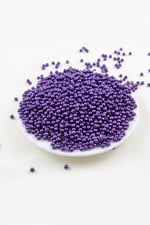 4 mm Koyu Mor Siyah Tonu Plastik İnci Boncuk Aksesuar Takı Malzemesi (25 Gr)