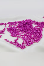 4 mm Koyu Pembe Plastik İnci Boncuk Aksesuar Takı Malzemesi (25 Gr)