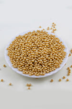 4 mm Koyu Somon Rengi Plastik İnci Boncuk Aksesuar Takı Malzemesi (25 Gr)