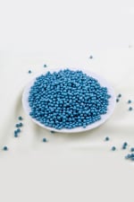 4 mm Koyu Turkuaz Tonu Plastik İnci Boncuk Aksesuar Takı Malzemesi (25 Gr)