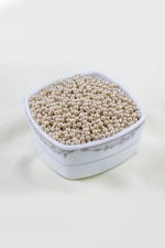 4 mm Krem Cam İnci Boncuk Aksesuar Takı Malzemesi (30 Gr 330 Adet)