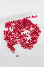 4 mm Mat Bordo Kırmızı Plastik İnci Boncuk Aksesuar Takı Malzemesi (25 Gr)