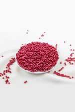 4 mm Mat Bordo Kırmızı Plastik İnci Boncuk Aksesuar Takı Malzemesi (25 Gr)