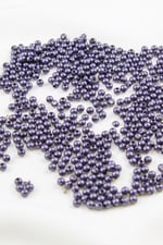4 mm Mat Siyah Tonu Plastik İnci Boncuk Aksesuar Takı Malzemesi (25 Gr)