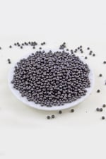 4 mm Mat Siyah1 Plastik İnci Boncuk Aksesuar Takı Malzemesi (25 Gr)