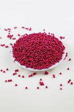 4 mm Metalik Pembe Plastik İnci Boncuk Aksesuar Takı Malzemesi (25 Gr)