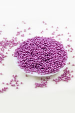 4 mm Parlak Fuşya Tonu Plastik İnci Boncuk Aksesuar Takı Malzemesi (25 Gr)