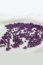 4 mm Patlıcan Moru Plastik İnci Boncuk Aksesuar Takı Malzemesi (25 Gr)