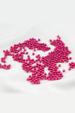 4 mm Pembe Fuşya Cam İnci Boncuk Aksesuar Takı Malzemesi (30 Gr 330 Adet)