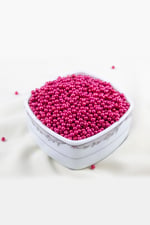 4 mm Pembe Fuşya Cam İnci Boncuk Aksesuar Takı Malzemesi (30 Gr 330 Adet)