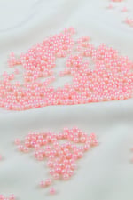 4 mm Pembe ve Soluk Ton Plastik İnci Boncuk Aksesuar Takı Malzemesi (25 Gr)