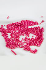 4 mm Pembemsi Plastik İnci Boncuk Aksesuar Takı Malzemesi (25 Gr)