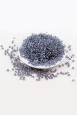 4 mm Piramit Akrilik Füme Boncuk Aksesuar Takı Malzemesi (25 Gram)
