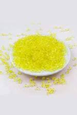 4 mm Piramit Sarı Akrilik Boncuk Aksesuar Takı Malzemesi (25 Gram)