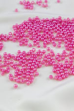 4 mm Şeker Pembe Plastik İnci Boncuk Aksesuar Takı Malzemesi (25 Gr)
