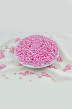 4 mm Şeker Pembe Tonu Plastik İnci Boncuk Aksesuar Takı Malzemesi (25 Gr)