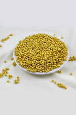 4 mm Şeker Sarı Plastik İnci Boncuk Aksesuar Takı Malzemesi (25 Gr)
