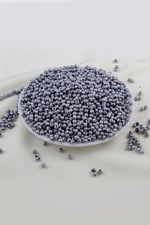 4 mm Siyah Benekli Gri Plastik İnci Boncuk Aksesuar Takı Malzemesi (25 Gr)