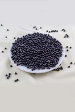 4 mm Siyah Plastik İnci Boncuk Aksesuar Takı Malzemesi (25 Gr)