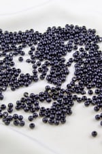 4 mm Siyah Plastik İnci Boncuk Aksesuar Takı Malzemesi (25 Gr)