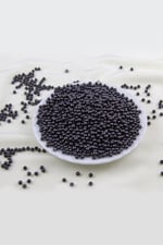 4 mm Siyahımsı Plastik İnci Boncuk Aksesuar Takı Malzemesi (25 Gr)
