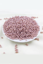4 mm Soluk Pembe Tonu Plastik İnci Boncuk Aksesuar Takı Malzemesi (25 Gr)