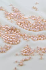4 mm Soluk Pembemsi Krem Plastik İnci Boncuk Takı Malzemesi (25 Gr)