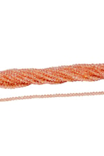 4 mm Somon Basık Kristal Cam Boncuk 1 Dizi - (110 Adet)