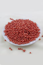 4 mm Turuncu Plastik İnci Boncuk Aksesuar Takı Malzemesi (25 Gr)