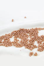 4 mm Turuncumsu Kahve Plastik İnci Boncuk Aksesuar Takı Malzemesi (25 Gr)