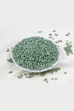 4 mm Yeşilimsi Ton Plastik İnci Boncuk Aksesuar Takı Malzemesi (25 Gr)