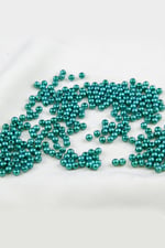 4 mm Yeşilimsi Turkuaz Plastik İnci Boncuk Aksesuar Takı Malzemesi (25 Gr)