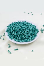 4 mm Yeşilimsi Turkuaz Plastik İnci Boncuk Aksesuar Takı Malzemesi (25 Gr)