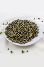 4 mm Zeytin Yeşili Koyu Plastik İnci Boncuk Aksesuar Takı Malzemesi (25 Gr)