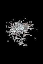 4,5 mm Gümüş Ortadan Delikli Metal Pul Payet (30 Gr 500 Adet)
