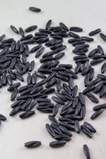 4x13 mm Siyah Arpa Plastik Boncuk Aksesuar (25 Gram)