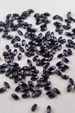 4x8 mm Siyah Akrilik Arpa Boncuk Aksesuar (25 Gram)