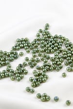5 mm Fıstık Yeşil Cam İnci Boncuk Aksesuar Takı Malzemesi (30 Gr 160 Adet)