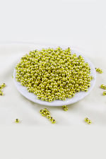 5 mm Gold Tonu Plastik İnci Boncuk Aksesuar Malzemesi (25 Gr)