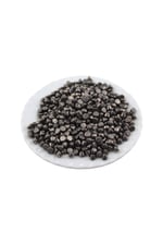 5 mm Metalik Koyu Gri İçten Delikli Piramitimsi Desen Boncuk Aksesuar (30 Gr 350 Adet)