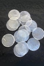 50 mm Yandan Çift Delikli Doğaltaş Çanta Pulu (5 Adet)