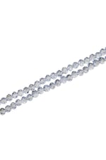 6 mm Açık İndigo Kristal Cam Boncuk 1 Dizi - (80-85 Adet)