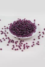 6 mm Basık Koyu Bordo Akrilik Boncuk Aksesuar (25 Gram)