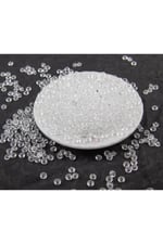 6 mm Basık Şeffaf Akrilik Boncuk Aksesuar (25 Gram)