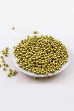 6 mm Dünya CCB Kaplama Gold Boncuk Aksesuar Takı Malzemesi (25 Gram)