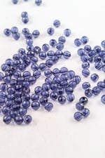 6 mm Dünya Piramit Lacivert Akrilik Boncuk Aksesuar Takı Malzemesi (25 Gram)